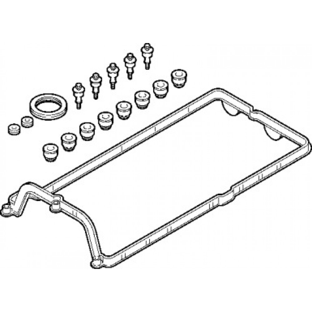 Комплект прокладок, крышка головки цилиндра BMW N62 1-4 (пр-во Elring)