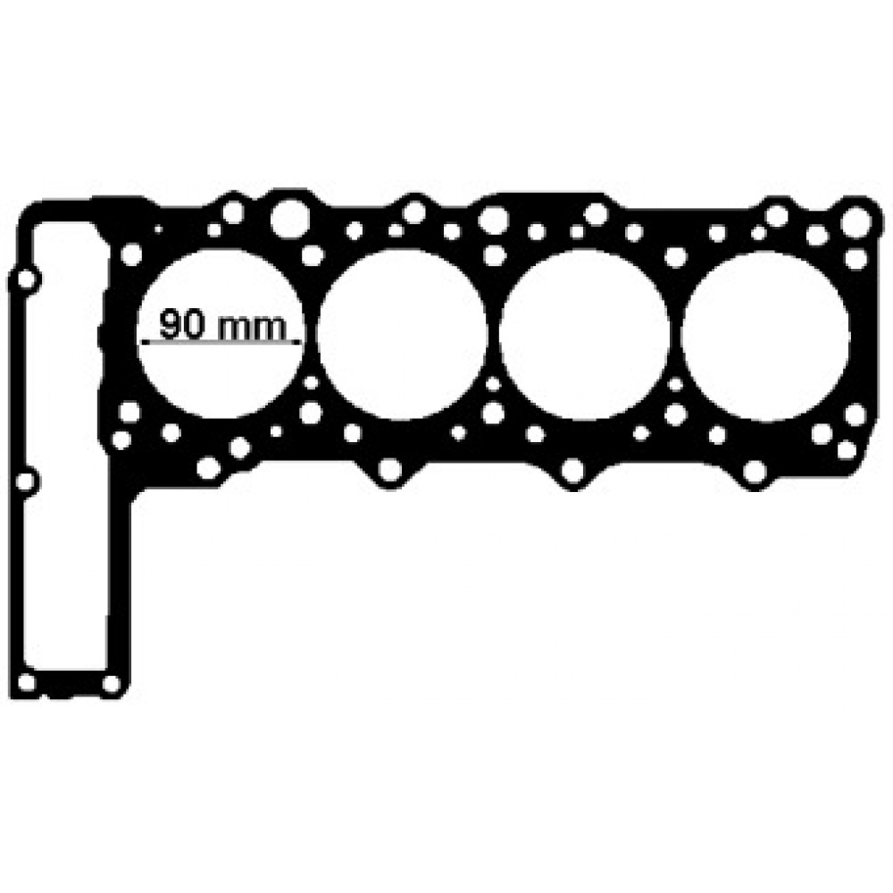 Прокладка головки блоку MB 2.3D OM601 1.8MM (вир-во Elring)