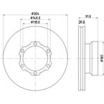 Радіатор охолодження двигуна (вир-во Nissens) 