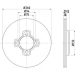 Радіатор охолодження двигуна (вир-во Nissens) 