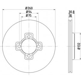 Радіатор охолодження двигуна (вир-во Nissens)