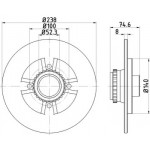 Радіатор охолодження двигуна (вир-во Nissens) 