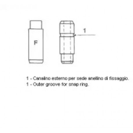 Направляющая клапана IN/EX RENAULT F9Q 7mm (пр-во Metelli)