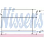 Конденсер кондіционера OPEL, RENAULT (вир-во Nissens) 