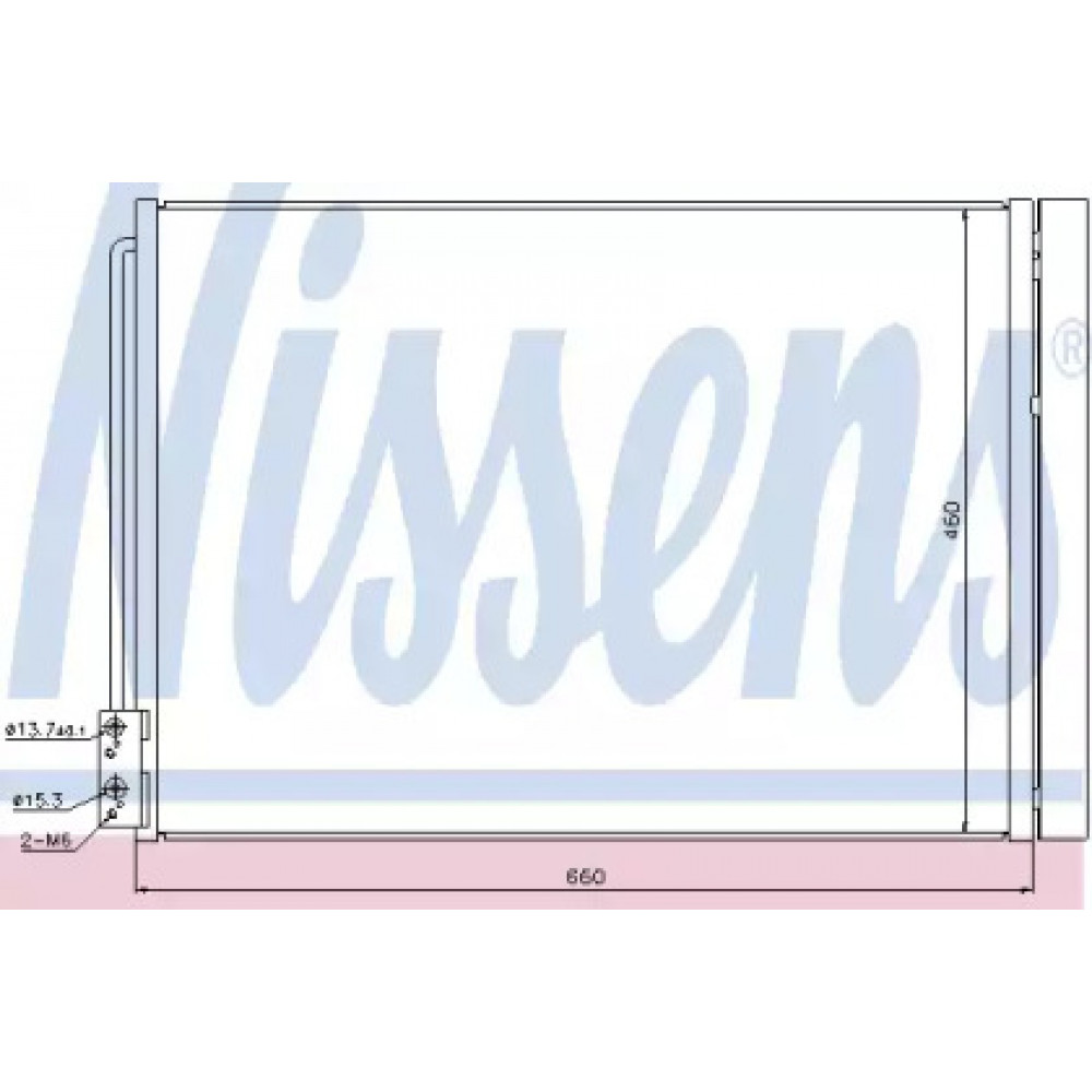 Конденсатор кондиционера BMW 5 F10-F11-F18 (10-) (пр-во Nissens)