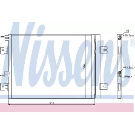 Радиатор кондиционера DACIA;RENAULT;ВАЗ (пр-во Nissens)