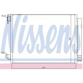 Радiатор  кондиц. DACIA, RENAULT (вир-во Nissens)