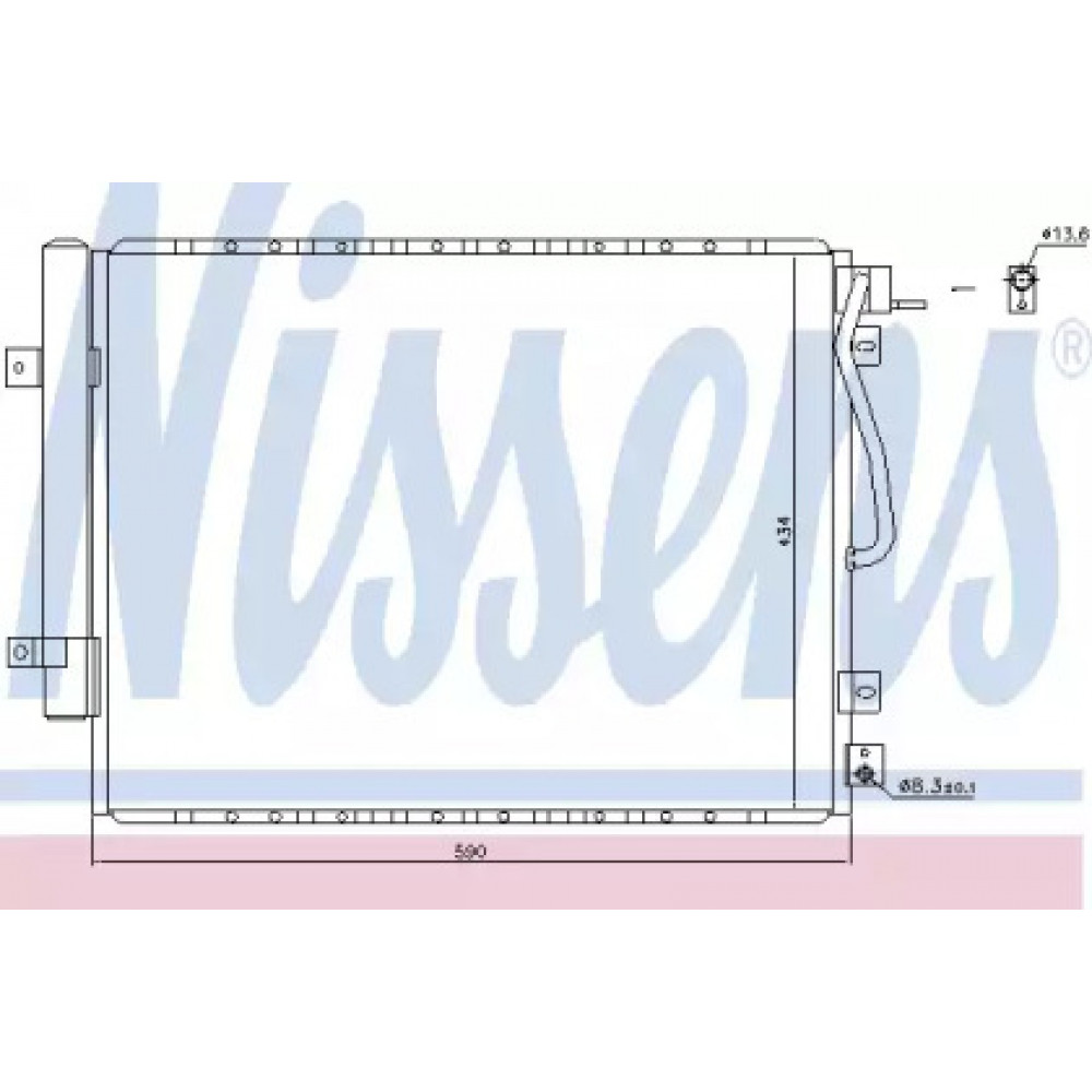 Конденсатор кондиционера KIA Sorento (пр-во Nissens)