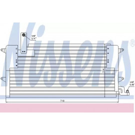 Конденсер кондіционера VW (вир-во Nissens)
