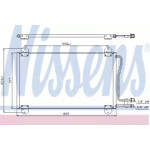 Конденсер кондіционера MERCEDES  (вир-во Nissens) 