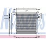 Конденсер кондіционера MERCEDES  (вир-во Nissens) 