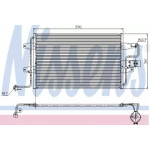 Конденсер кондіционера AUDI (вир-во  Nissens) 