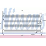 Конденсер кондіционера ROVER (вир-во  Nissens) 