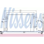Конденсер кондіционера AUDI (вир-во Nissens) 