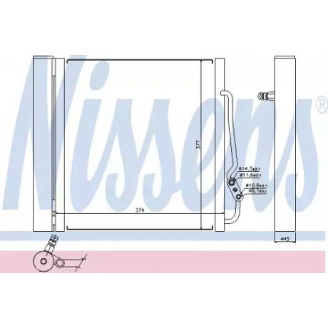 Радиатор кондиционера SMART (пр-во Nissens)