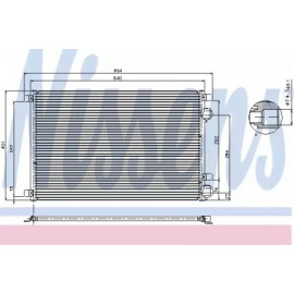 Конденсер кондіционера RENAULT   (вир-во Nissens)