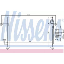 Конденсер кондіционера HYUNDAI (вир-во  Nissens)