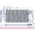 Конденсер кондіционера FORD (вир-во  Nissens) 