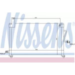 Конденсер кондіционера DAEWOO (вир-во Nissens) 