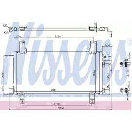 Конденсер кондіционера MAZDA (вир-во  Nissens)