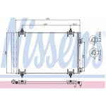 Конденсер кондіционера CITROEN,PEUGEOT(вир-во Nissens) 