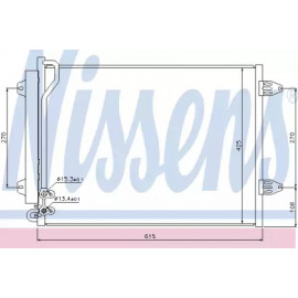 Конденсер кондіционера VW (вир-во  Nissens)