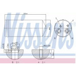 Осушувач DAEWOO LANOS (97-) 1,3-1,6 (вир-во Nissens) 
