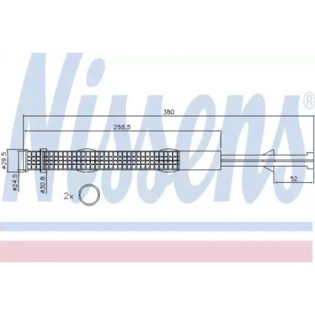 Осушитель кондиционера AUDI; PORSCHE; VW (пр-во Nissens)