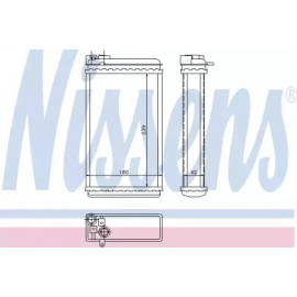 Радиатор печки OPEL OMEGA A (86-) 1.8-3.0 (пр-во Nissens)