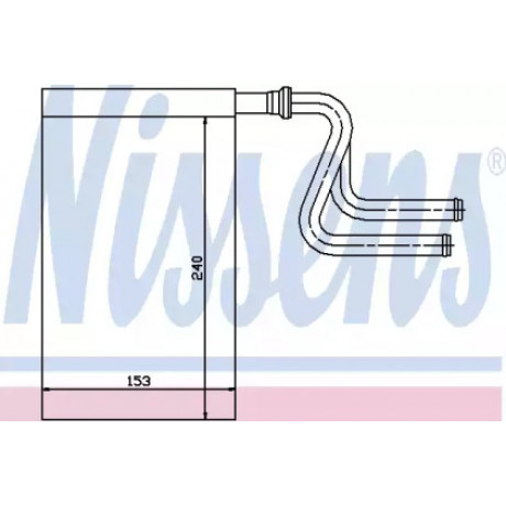 Радиатор печки FORD MONDEO I (FD) (92-) (пр-во Nissens)