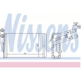 Радиатор печки AUDI; SKODA; VW (пр-во Nissens)