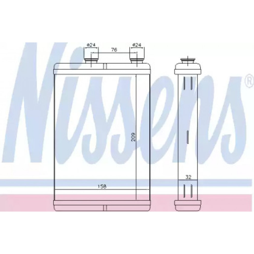 Радиатор отопителя FIAT; LANCIA (пр-во Nissens)