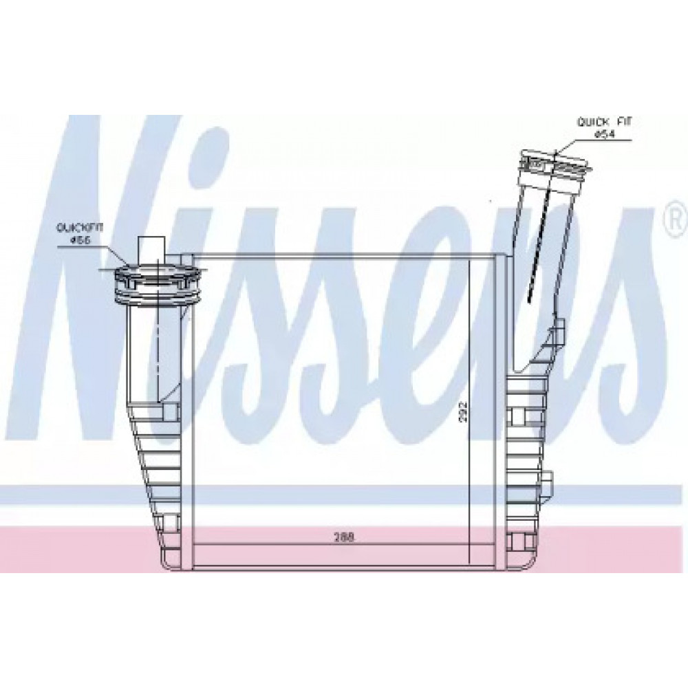 Интеркулер AUDI Q7; PORSCHE CAYENNE (пр-во Nissens)