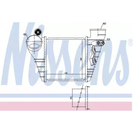 Интеркулер AUDI, SEAT, VW (пр-во Nissens)
