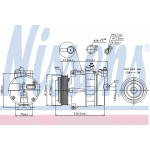 компресор кондиціонера MERCEDES SPRINTER  95-06 (Nissens) 