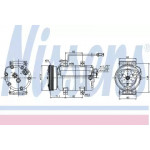 компресор кондиціонера AUDI A4 94-00 (Nissens)  компресор кондиціонера AUDI A4 94-00 (Nissens)