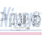 компресор кондиціонера DAEWOO LANOS  97- (Nissens) 