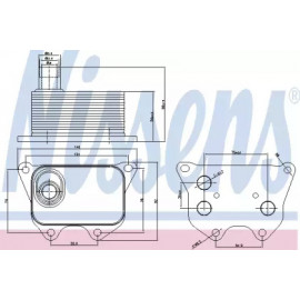Радіатор масляний SEAT; VW; SKODA; AUDI (вир-во Nissens)  Радіатор масляний SEAT; VW; SKODA; AUDI (вир-во Nissens)