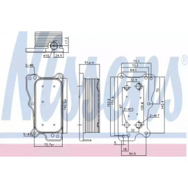 Радiатор масляний (вир-во Nissens)