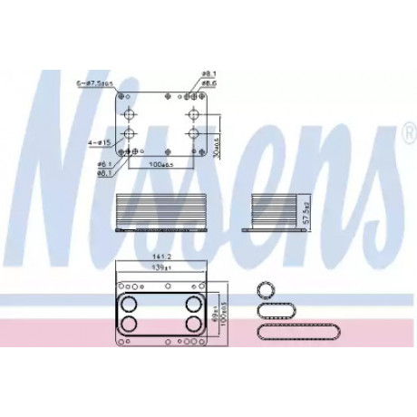 Радиатор масляный NISSAN/OPEL/RENAULT (пр-во Nissens)