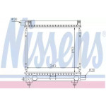 Радіатор охолодження MERCEDES  (вир-во  Nissens) 