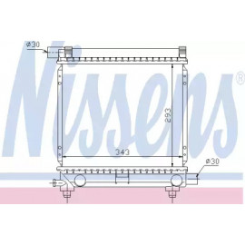 Радіатор охолодження MERCEDES  (вир-во  Nissens)