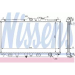 Радіатор охолодження HONDA (вир-во  Nissens) 