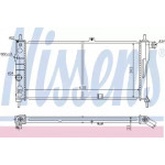 Радіатор охолодження OPEL (вир-во  Nissens) 