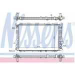 Радіатор охолодження AUDI (вир-во  Nissens) 