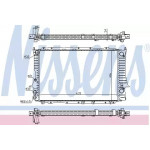Радіатор охолодження AUDI (вир-во  Nissens) 