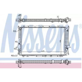 Радіатор охолодження AUDI (вир-во  Nissens)