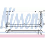 Радіатор охолодження SEAT(вир-во  Nissens) 