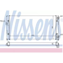 Радіатор охолодження  VW  (вир-во  Nissens)