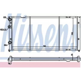 Радіатор охолодження  VW  (вир-во  Nissens)